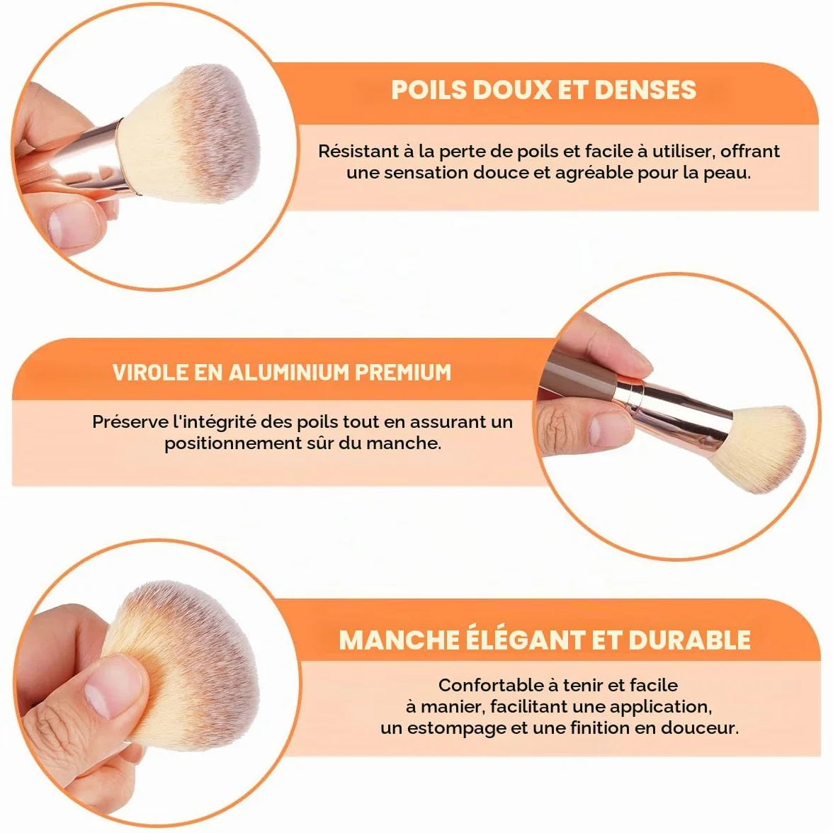 Ensemble De 40 Pinceaux De Maquillage Professionnel, Fibres Synthétiques, Fond De Teint Mélangé
