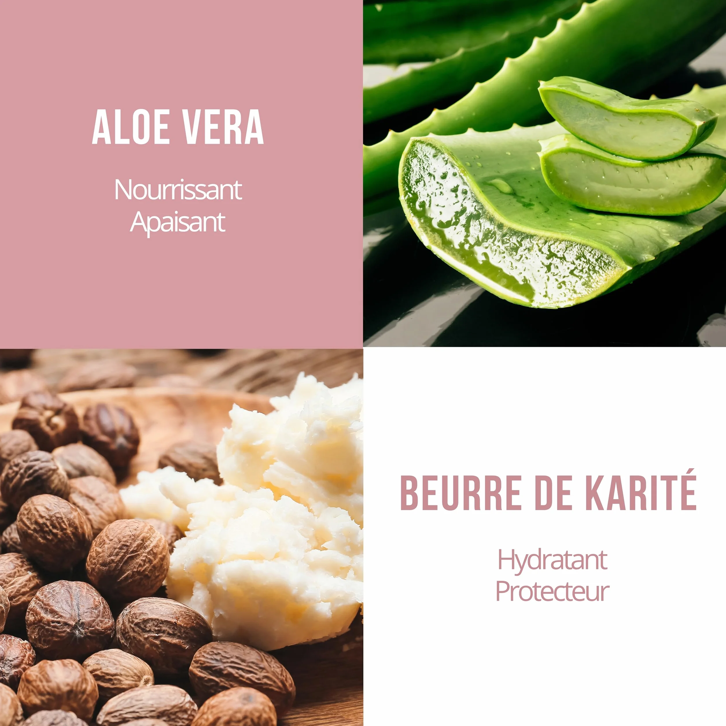 Savon Solide Beurre de Karité & Aloe Vera BIO 100g 98% Origine Naturelle Made in France Protection Douceur
