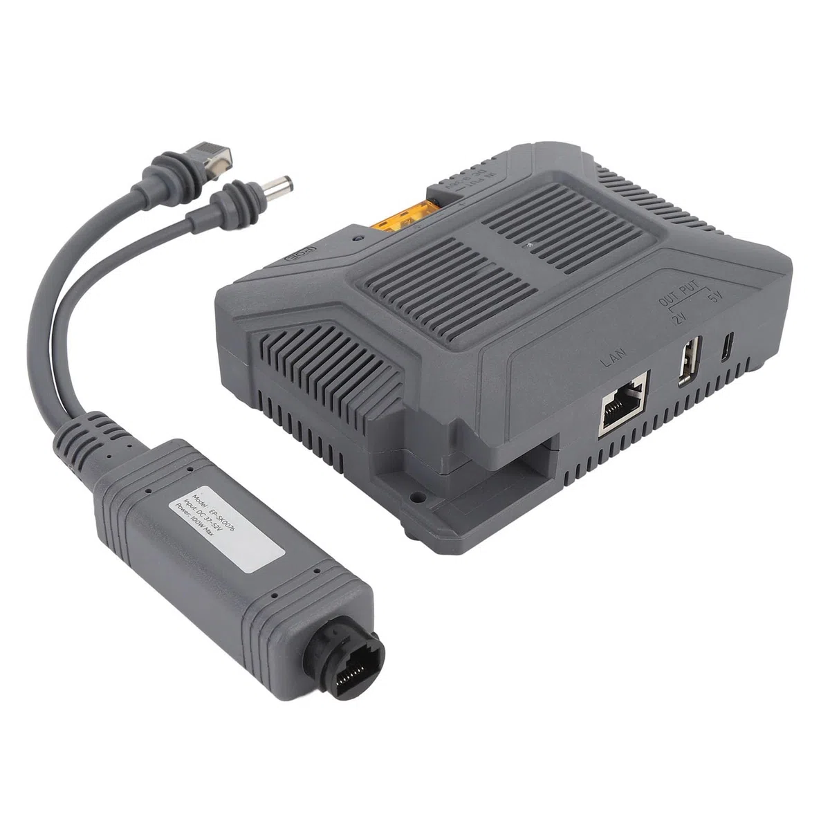 Injecteur PoE 5 en 1, ABS Durable pour Mini Kit d'antenne Satellite Internet, Puissance de Sortie 150 W, Connexion Haut Débit pour Une Intégration Flexible d'appareils