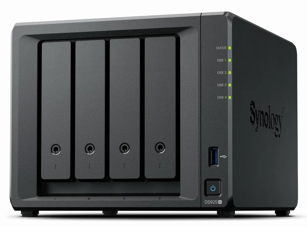 Synology DS925+ Seagate Ironwolf 4X 2TB Desktop NAS 8TB 2TB 4 Bay Desktop NAS, ports 2,5 GbE, 4 Go de RAM