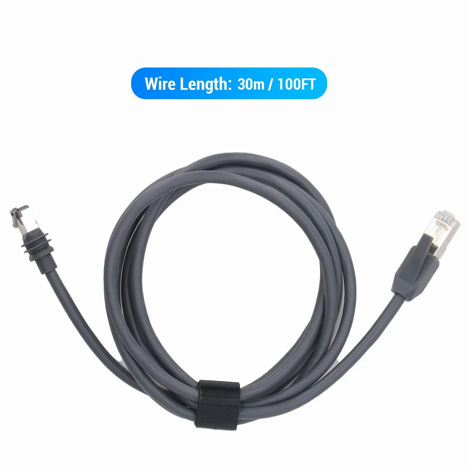 Yctze 30 M 100 Pieds de Remplacement pour Câble Gen3 vers RJ45, Câble Ethernet étanche, de Connecteurs Blindés 1200 Mbps, Idéal pour une Utilisation Intérieure et Extérieure
