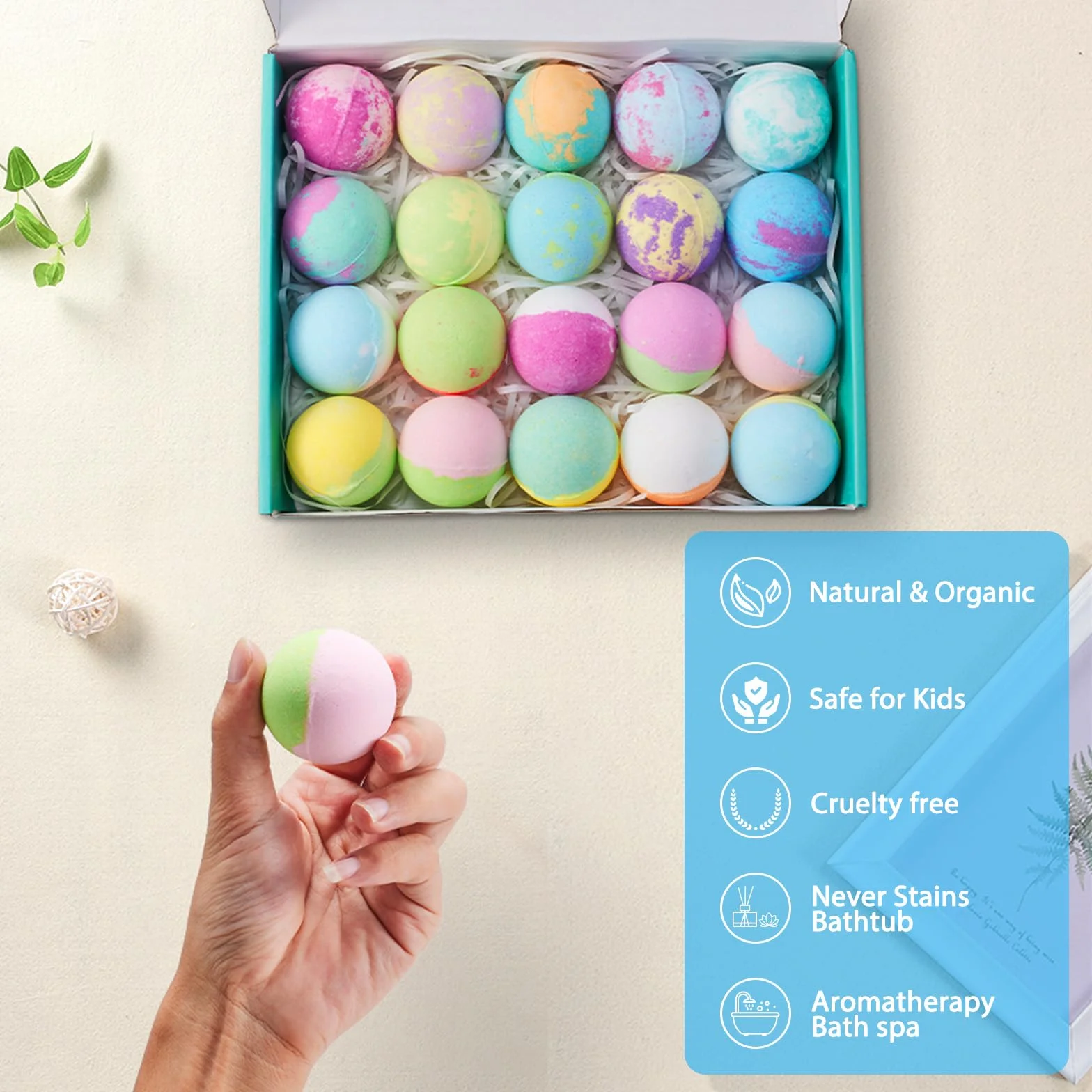 Bombes de Bain pour Enfants avec Jouets Surprises Boules Pétillantes Faites à la Main Cadeau d'Anniversaire