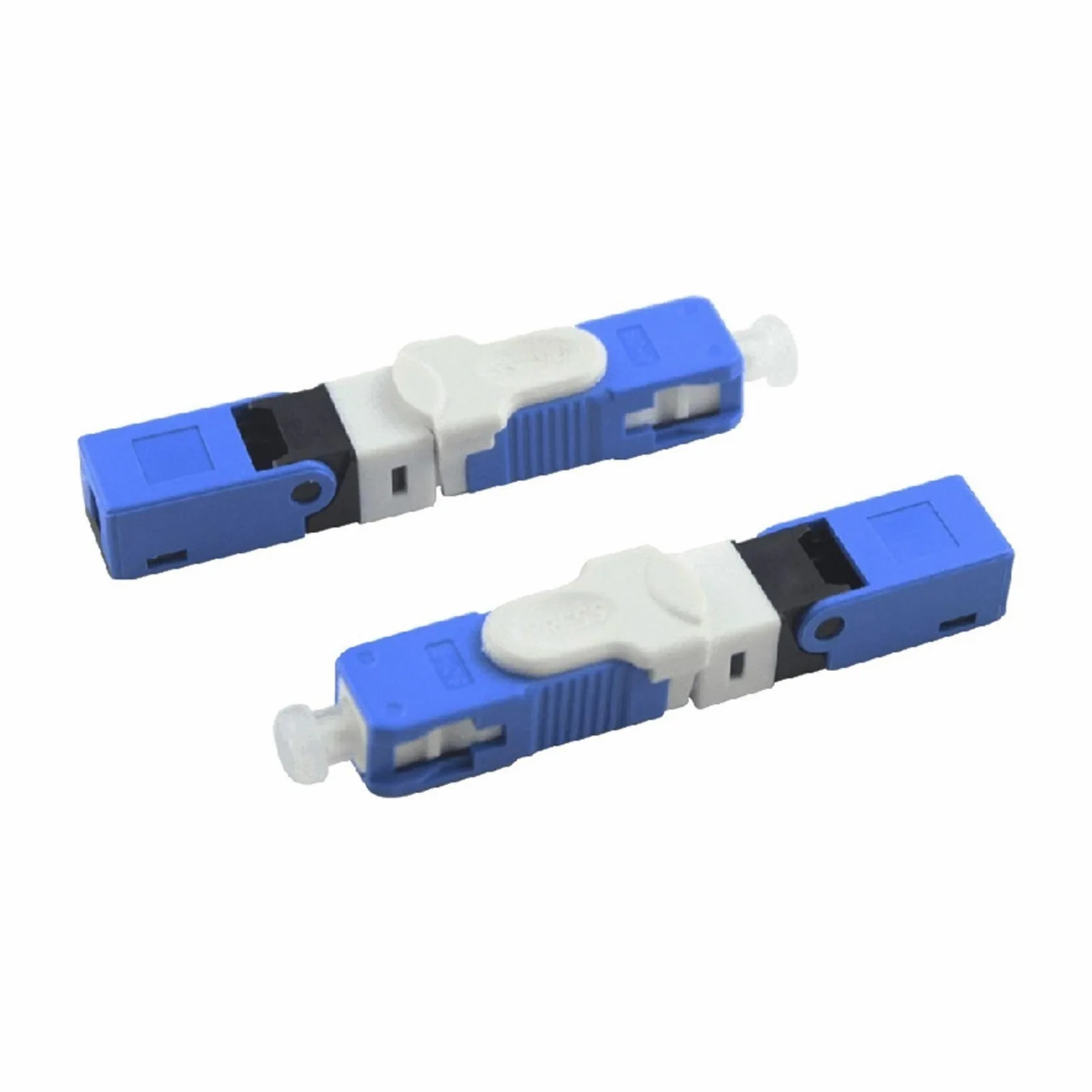 Adaptateur à Fibre Optique 100pcs FTTH SC Connecteur Rapide à Fibre Optique SC PC FTTH Fibre Optique Connecteur Rapide Embedded ESC250D SC connecteur