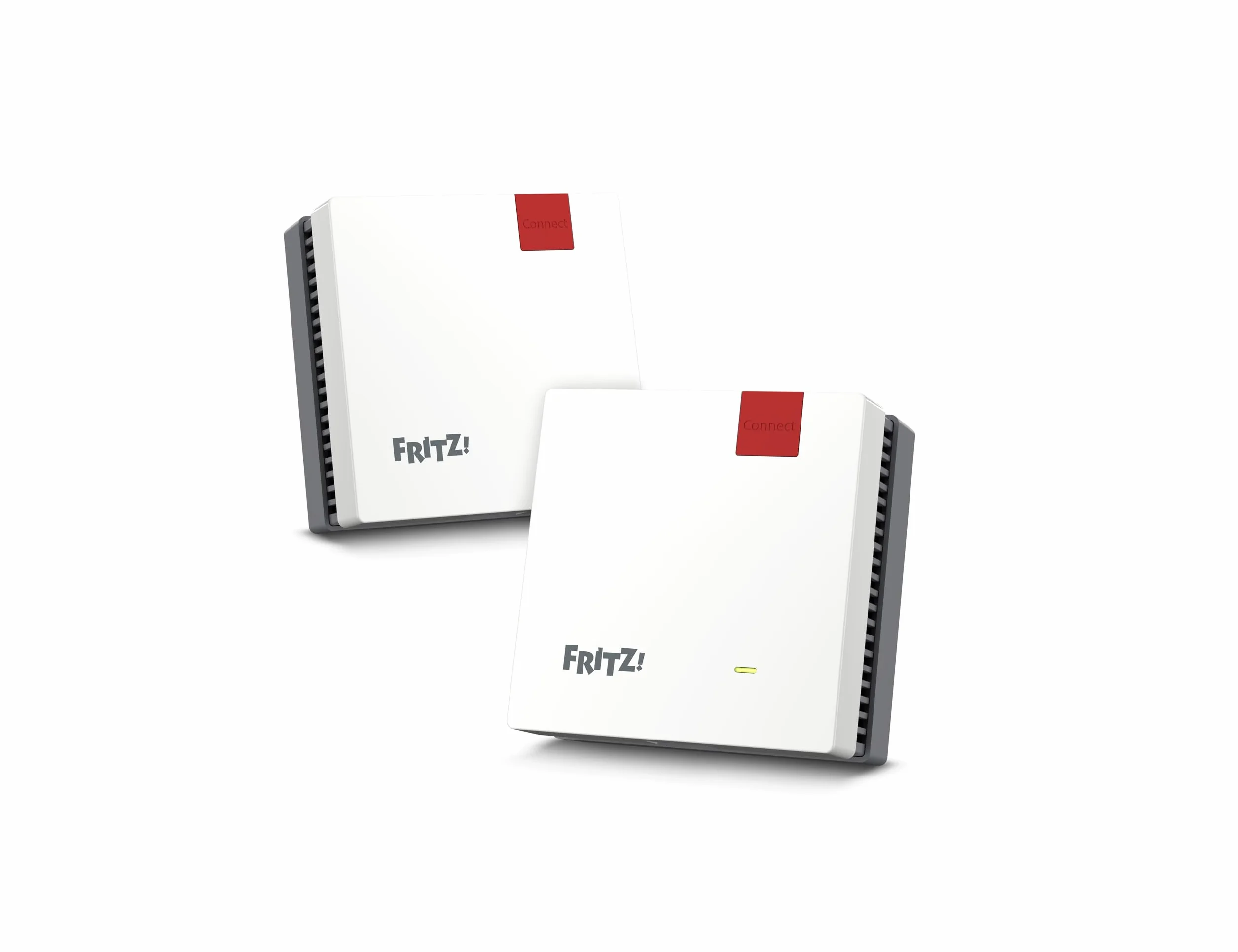 FRITZ!Mesh Set 1600 Lot de 2 | Wi-FI 6 Stable jusqu'à 3000 Mbit/s | Couverture Wi-FI pour 3 à 5 pièces | idéal pour routeurs Internet ou Modem Fibre (Ont) | Configuration Simple | Made in Europe | Wi-Fi bi-bande (2,4/5 GHz), idéal pour streaming, appels v
