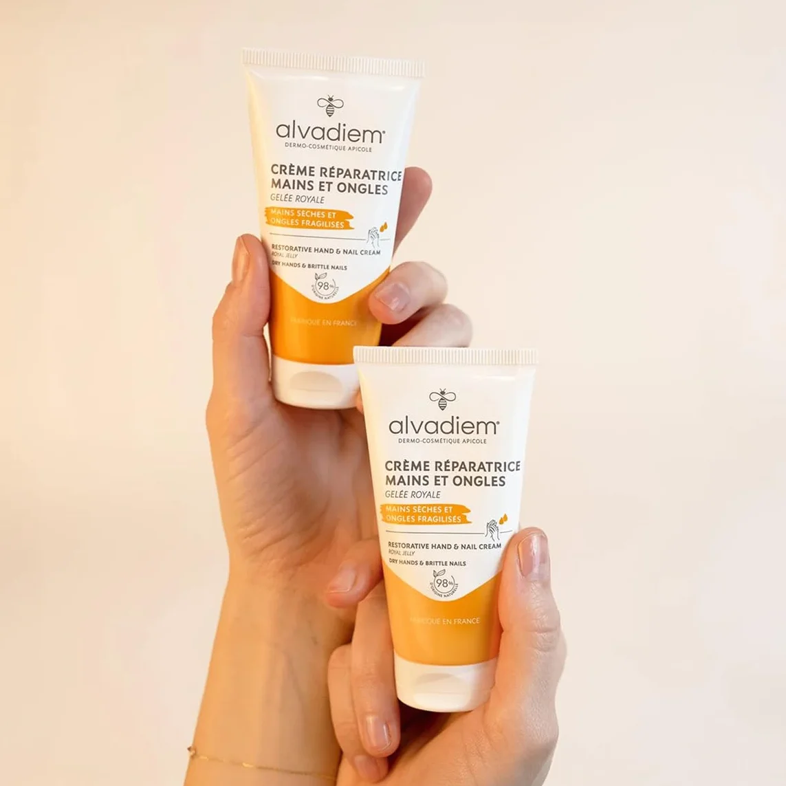 Alvadiem Crème Réparatrice Mains et Ongles Gelée Royale Bio 50 ml