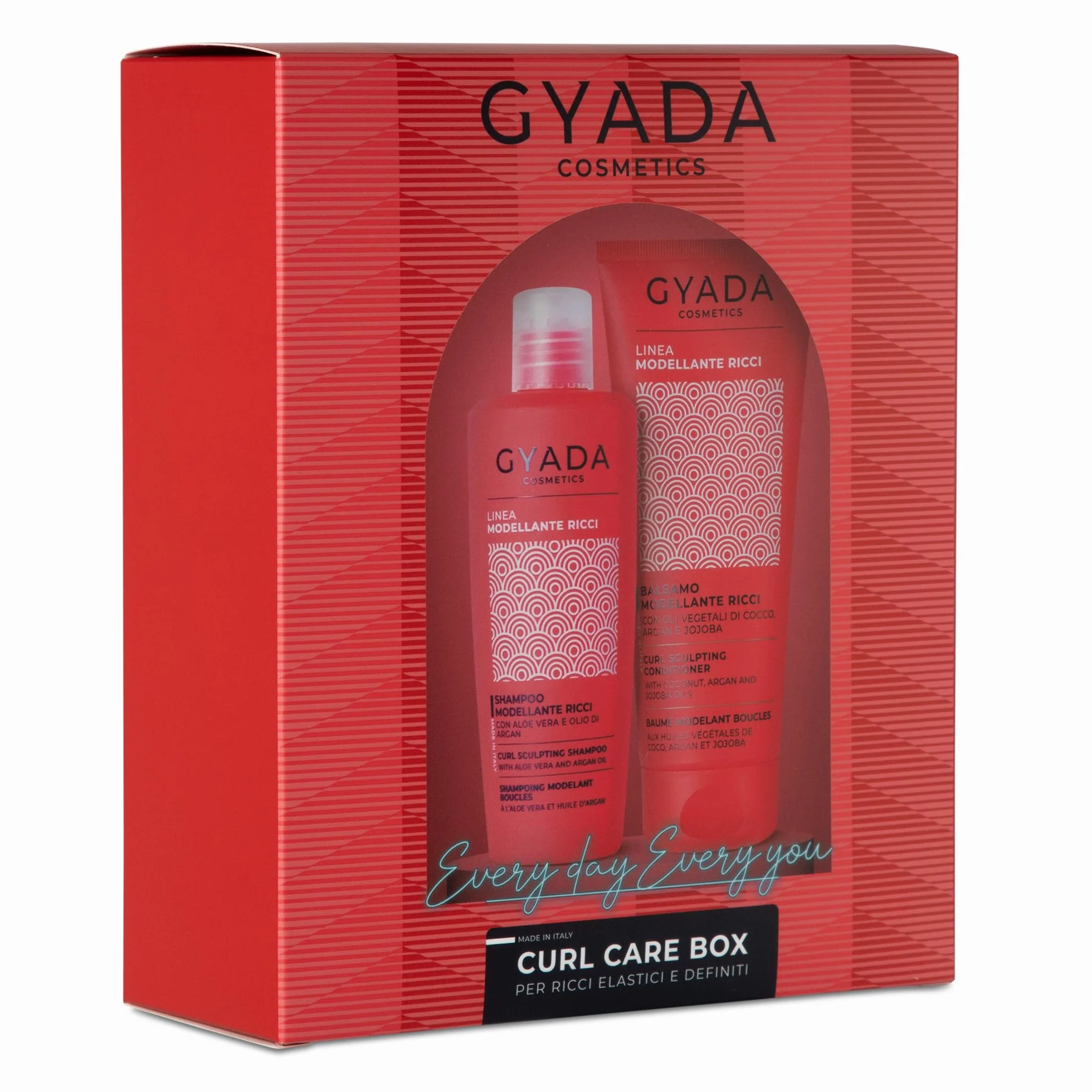 GYADA COSMETICS Coffret Soins de Boucles Kit Shampooing Après-Shampoing 250 ml 200 ml