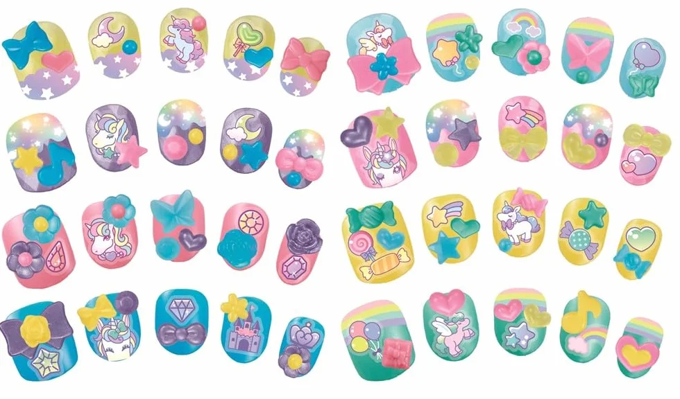 Aquabeads Nail Studio Kit de Manucure Licorne - Loisir créatif Enfants 4 Ans+ - 35051