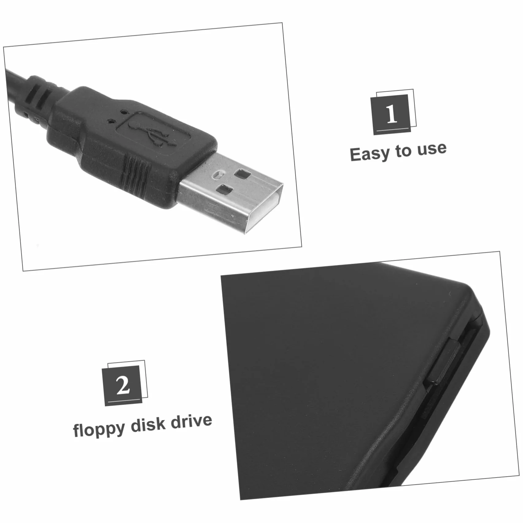 Lecteur de Disquettes USB 2.0 Externe 3,5 Pouces Compatible Multi-os