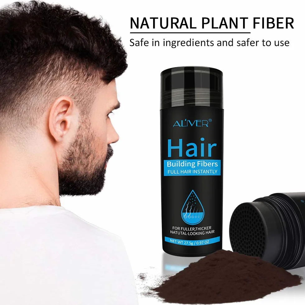 Fibres Densificateur de Cheveux Hair Loss Concealer Poudre Spray Volume Noir