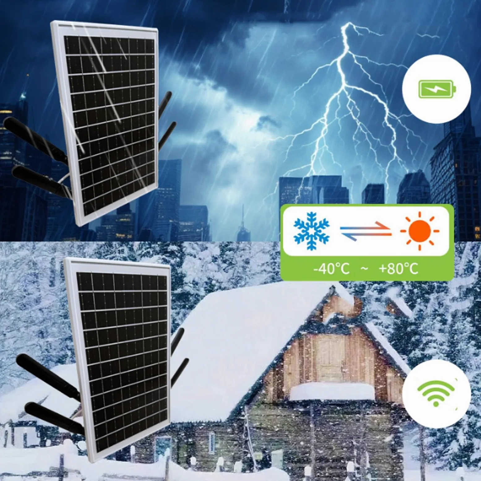Ejoyous Routeur WLAN à énergie Solaire avec Batterie de 25600 MAh et Panneau Solaire 15 W jusqu'à 50 M de Gamme WLAN IP66 pour Le Camping en Camping avec Port LAN et Support LTE 4G