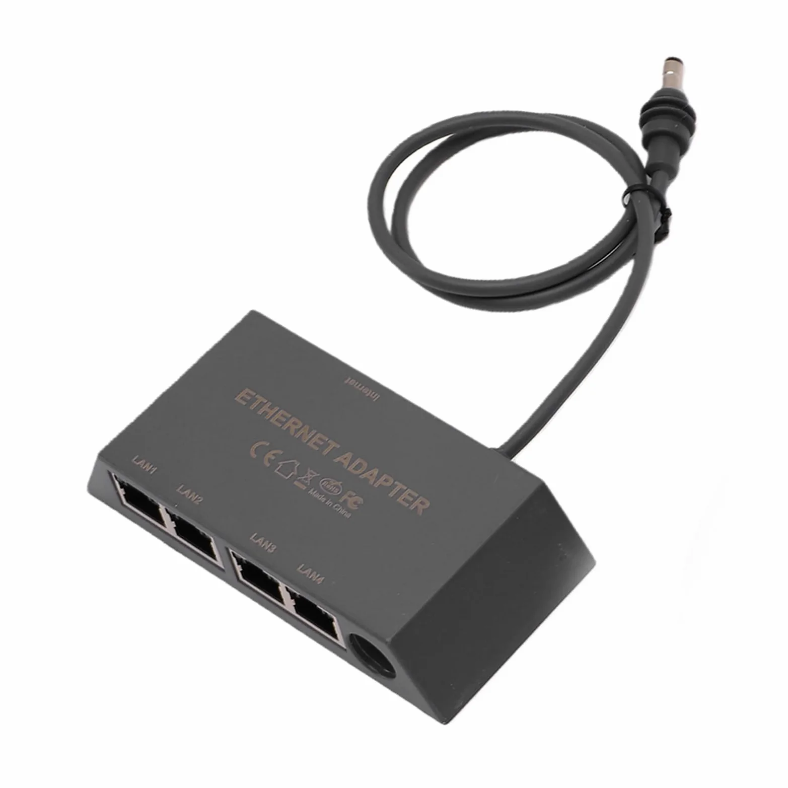 Ejoyous Adaptateur Ethernet Gigabit, Convertisseur Réseau LAN 4 Ports avec Boîtier ABS et Câble de 0,5 M, Internet Filaire Stable Plug and Play pour Routeur RV Mini Gen 3 Home Office