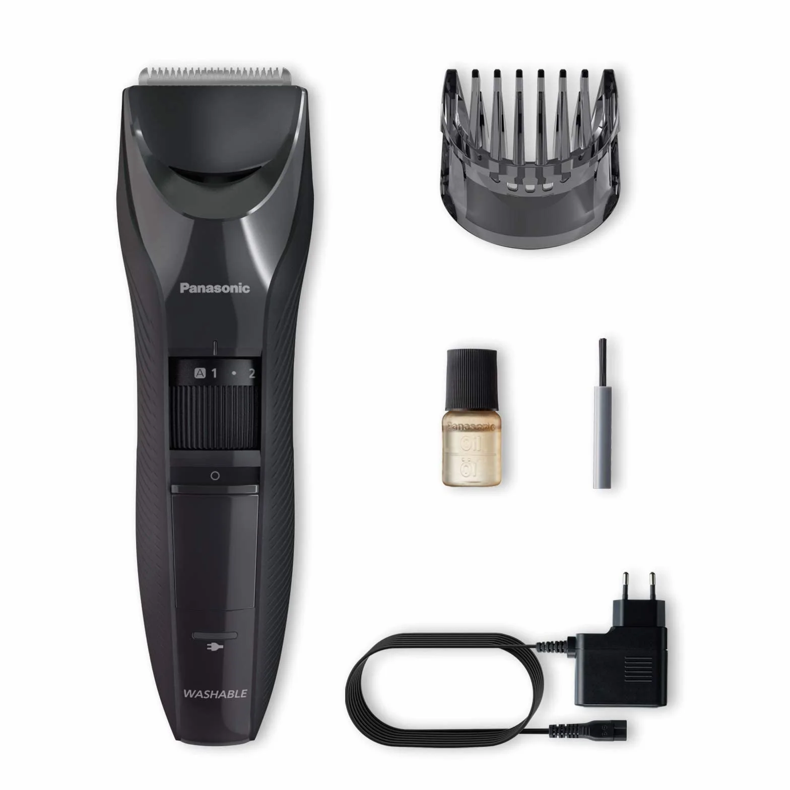 Panasonic ER-GC53-K503 Tondeuse à Cheveux Hommes Sans Fil Étanche 19 Réglages Longueur Noir