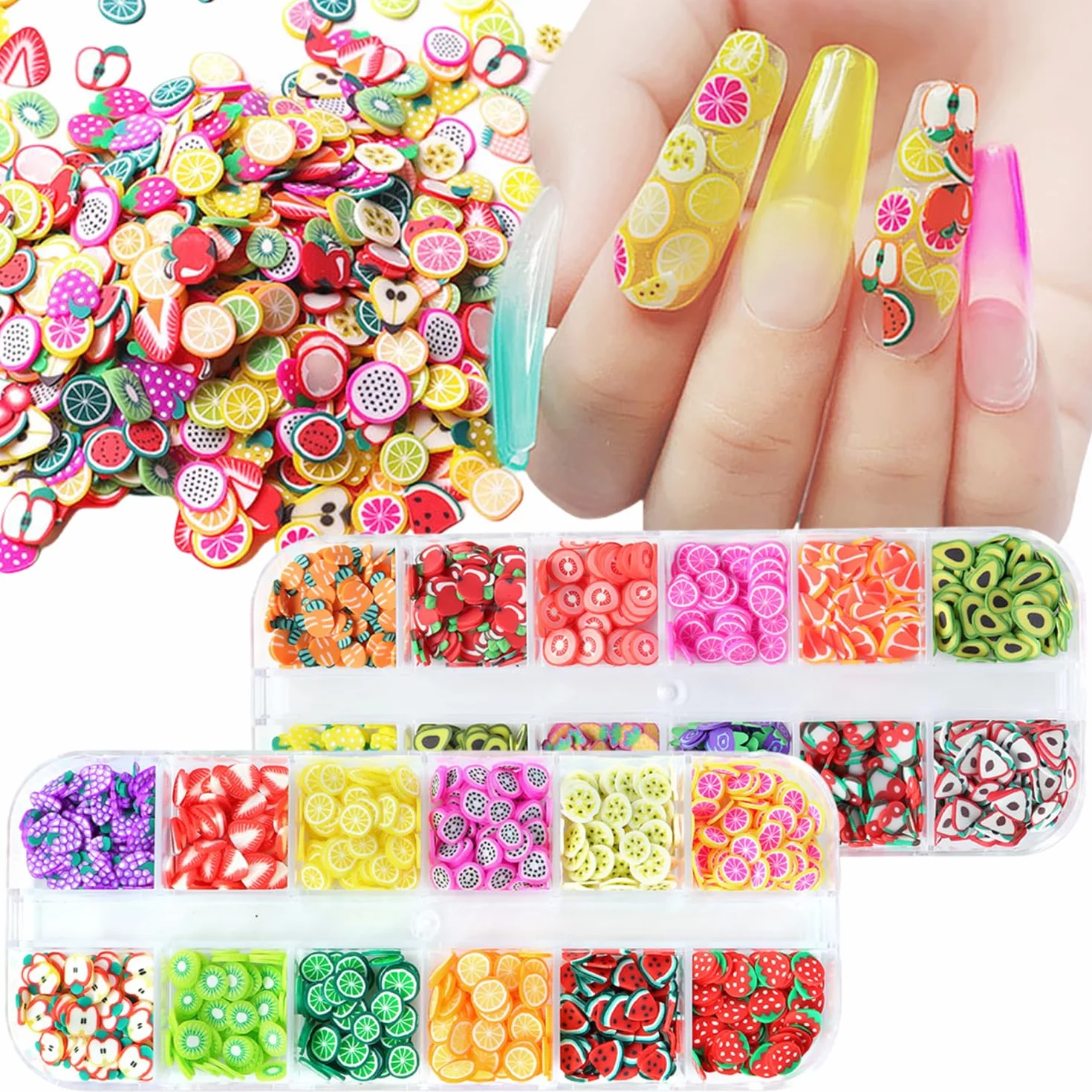 Nail Art Decorations Fruits Flakes Accessoires Manucure