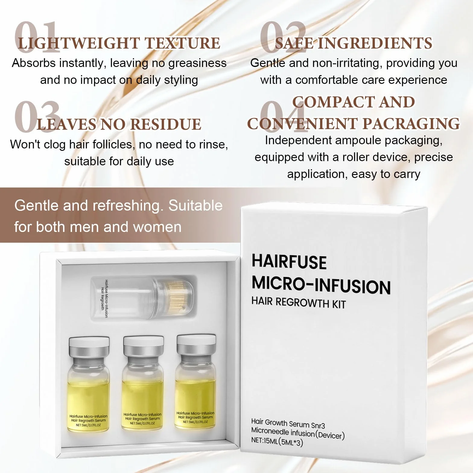 Micro Infusion Cheveux Colagea Repousse Cheveu Favorise Pousse Cheveux Plus Épais Fortifie Racines 5ml