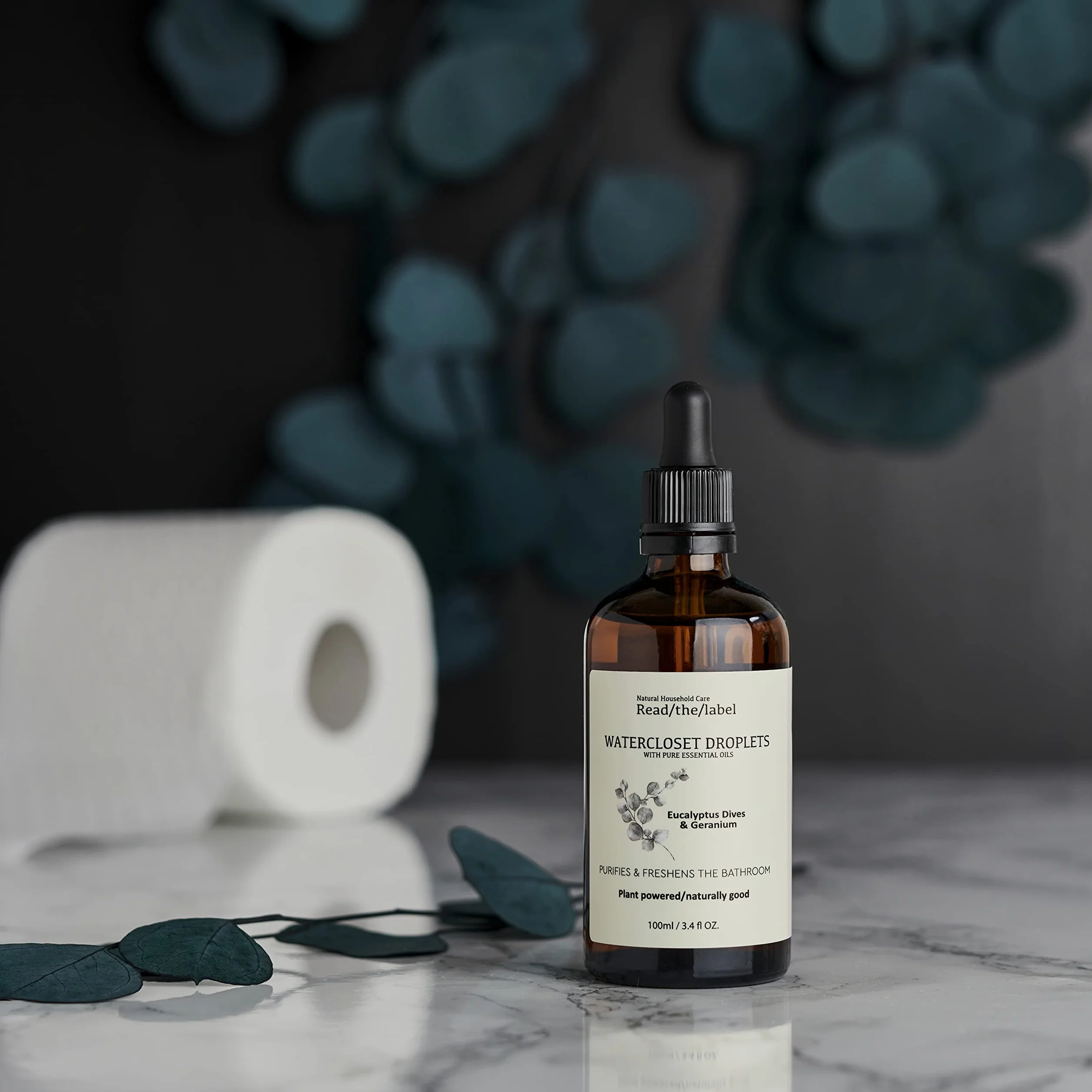 Géranium Eucalyptus Dives Gouttelettes aux huiles essentielles 100% pures Purifie et rafraîchit la salle de bain