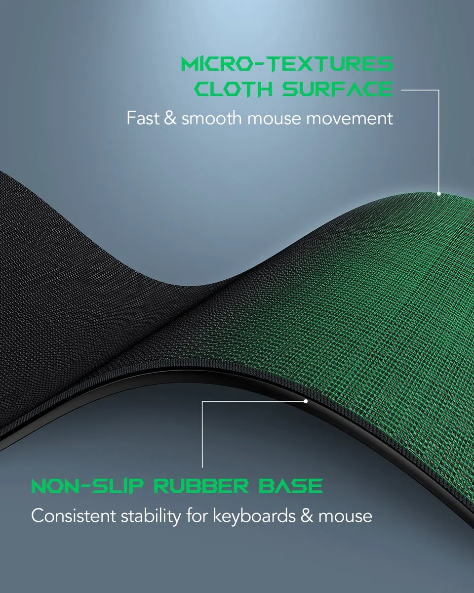 Black Shark Tapis de Souris de Jeu 120 x 60 cm, Grand Tapis de Souris surdimensionné, antidérapant, Super épais avec Surface texturée spéciale, Bords Cousus Anti-effilochage, sous-Main Manta P4