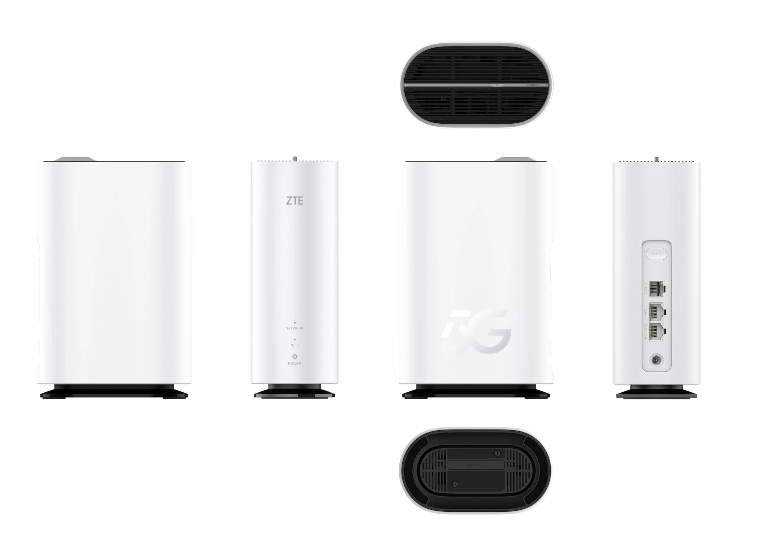 ZTE G5C Routeur 5G SIM WiFi 6 AX1800 Bi-Bande | 32 Appareils, Débloqué Toutes SIM, Ports Gigabit Ethernet