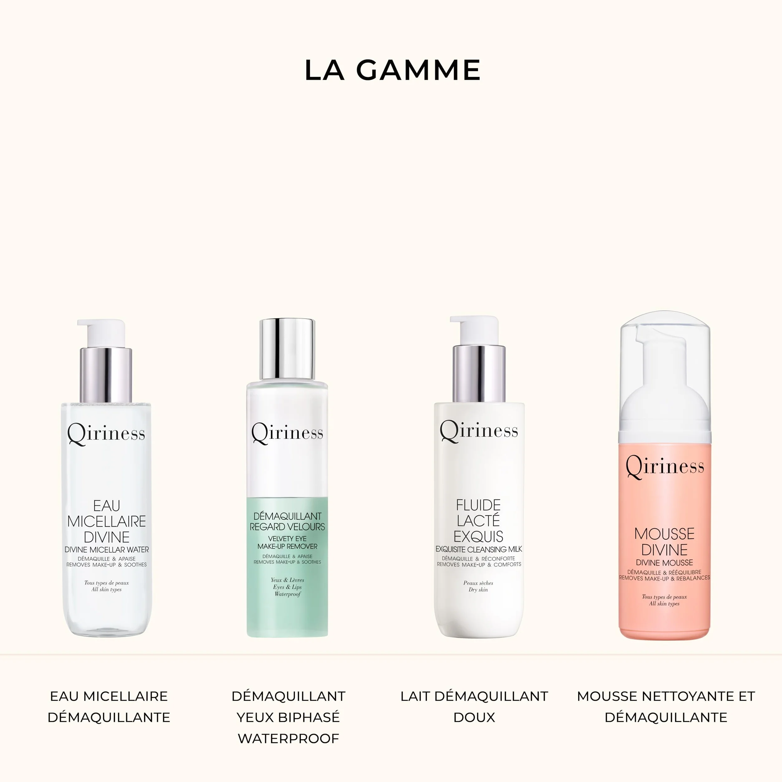 Qiriness Mousse Nettoyante et Démaquillante Vitamine C 125 ml