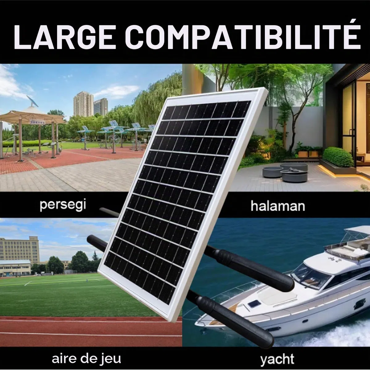 Sxhlseller Routeur WiFi Solaire avec Emplacement pour Carte SIM - Répéteur de Modem LTE Extérieur 4G avec Panneau de 15w, Batterie 25600mAh, IP66 Imperméable pour Le Camping RV Internet
