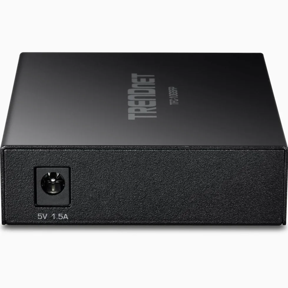 TRENDnet Convertisseur de média Fibre 10GBASE-T vers SFP+, TFC-10GSFP, 1 Port RJ-45 10G, 1 Fente SFP+ 10 Gbit/s, SFP+ vers RJ-45 10 G, Adaptateur d'alimentation Inclus