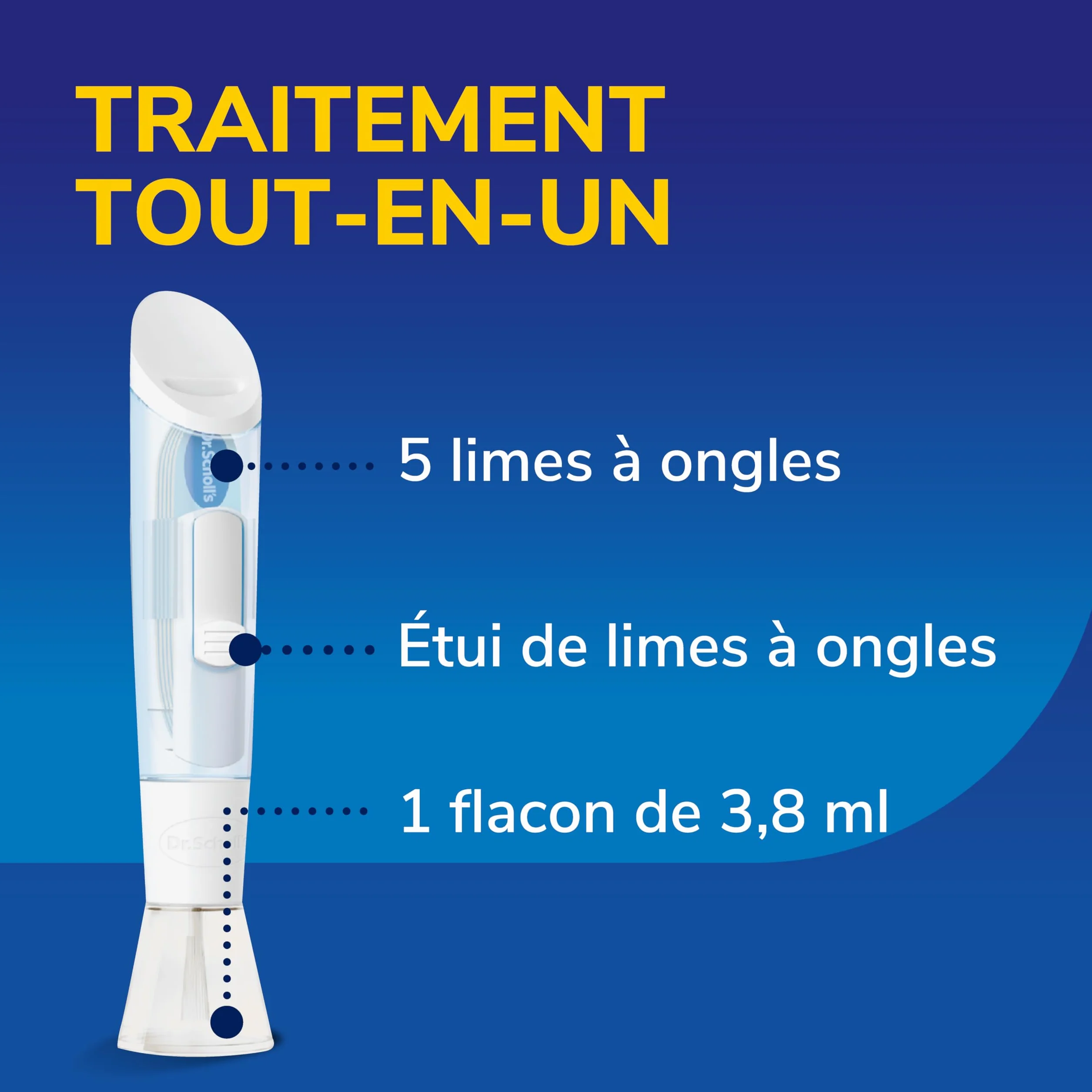 Dr. Scholl's Mycose des ongles 2-en-1 Traitement et Protection 3,8 mL