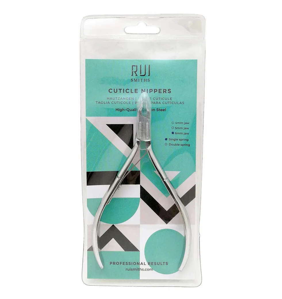 Rui Smiths Pince à Cuticules Professionnelle Acier Carbone 6 mm Ouverture