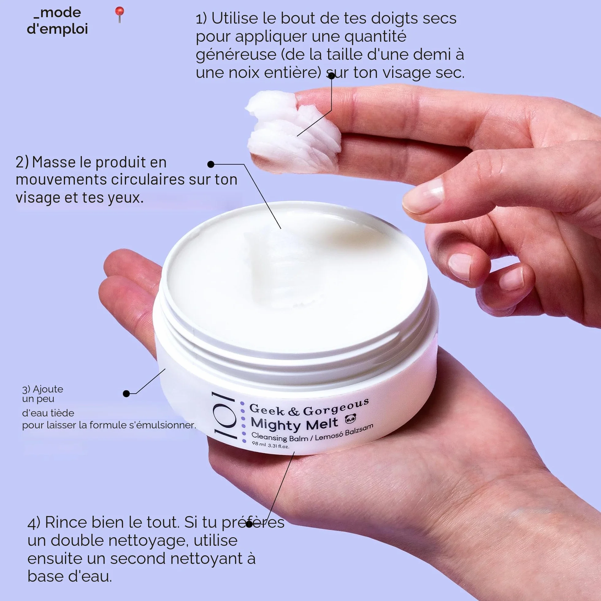 Geek & Gorgeous Mighty Melt Cleansing Balm Baume Nettoyant 98 ml