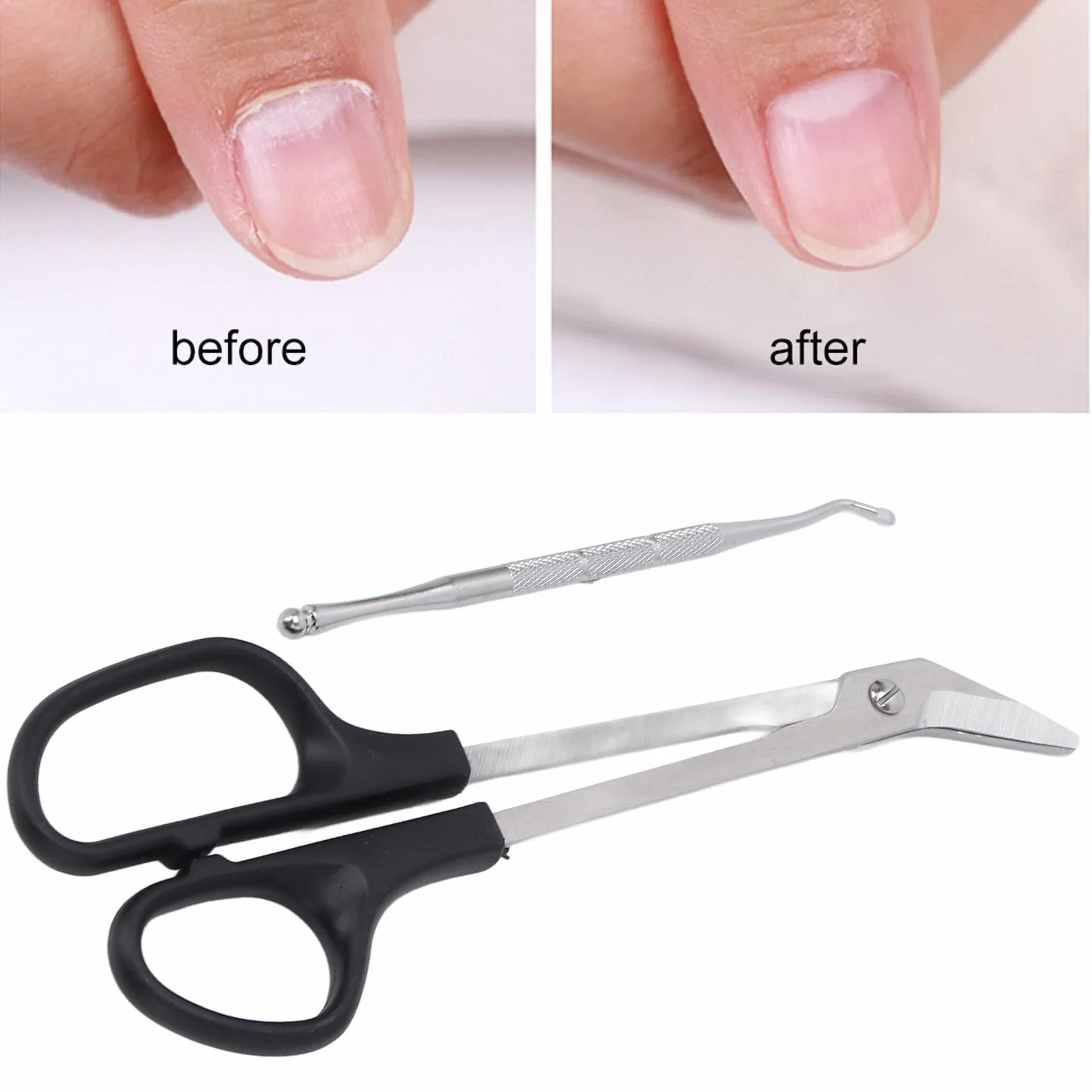 Ciseaux à Ongles à Longue Portée, Coupe-ongles Ergonomique pour Adultes et Personnes Âgées