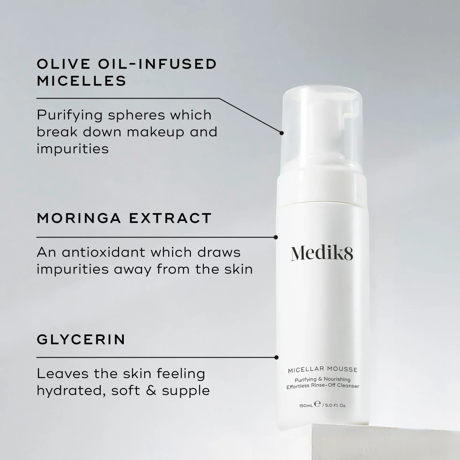 Medik8 Micellar Mousse Purifying Nourishing 150ml