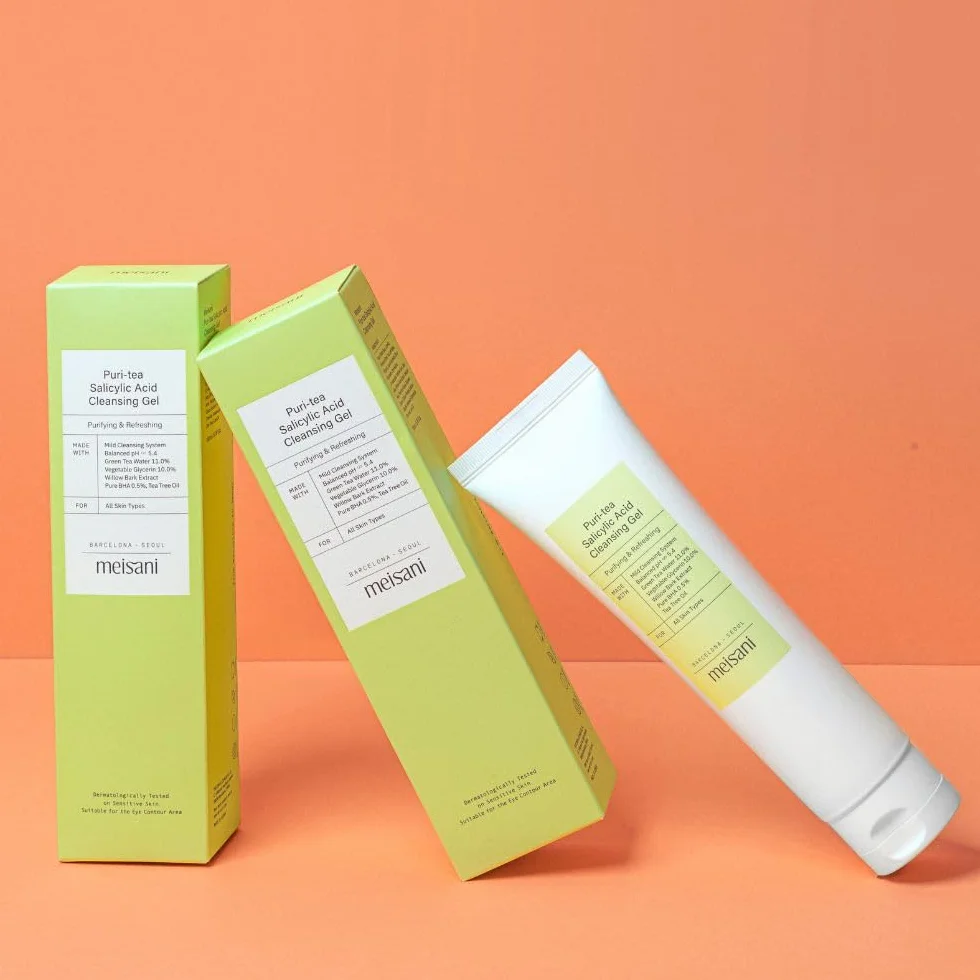 Meisani Puri-Tea Salicylic Acid Cleansing Gel 150ml Nettoyant vegan pH équilibré