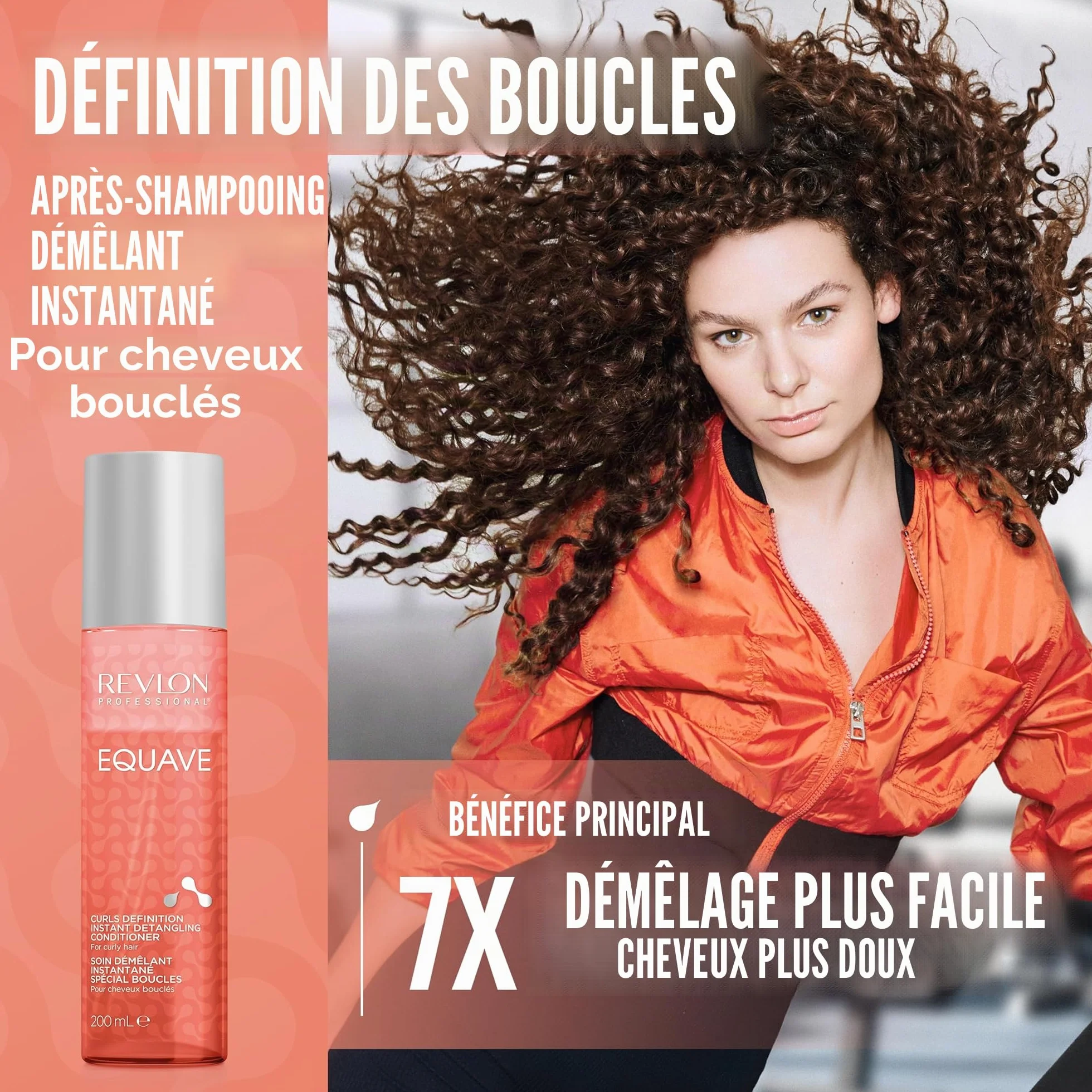 Revlon Professional Equave Soin Démêlant Bi-Phase Activateur de Boucles Cheveux Bouclés 200ML
