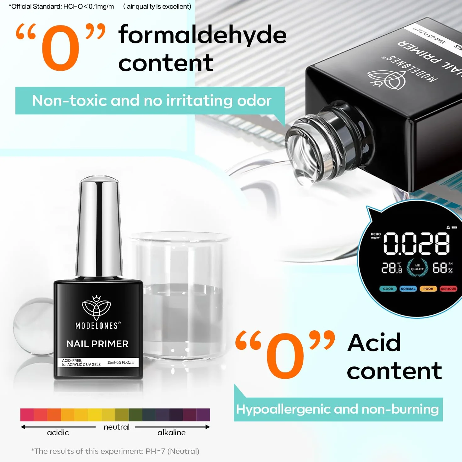 Modelones Primer Ongle Gel UV Kit Vernis Semi Permanent 15 ml 2pcs
