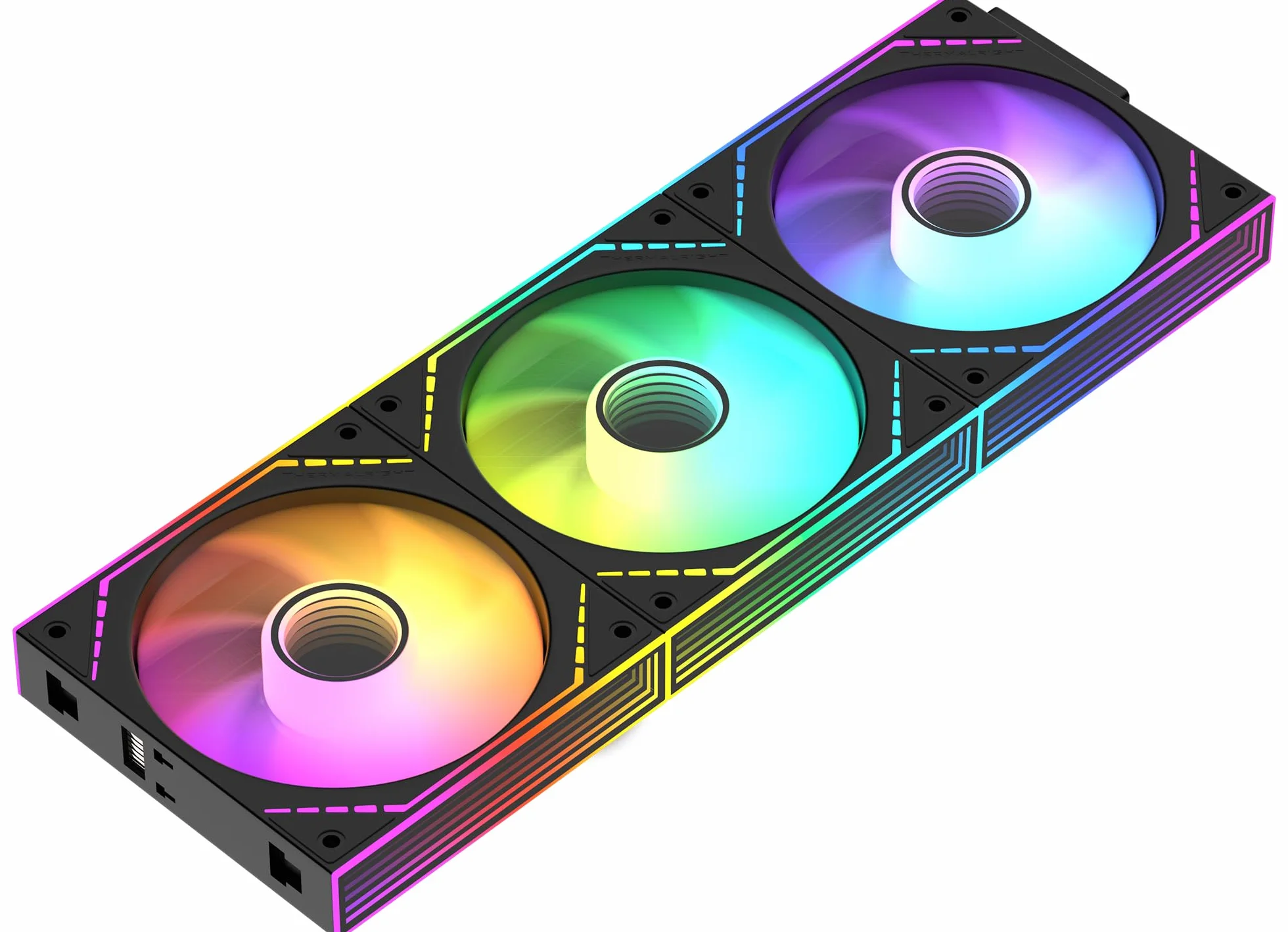 Thermalright TL-M12Q-S X3 Ventilateurs PC 120mm 2000RPM ARGB Daisy-Chain Pack de 3