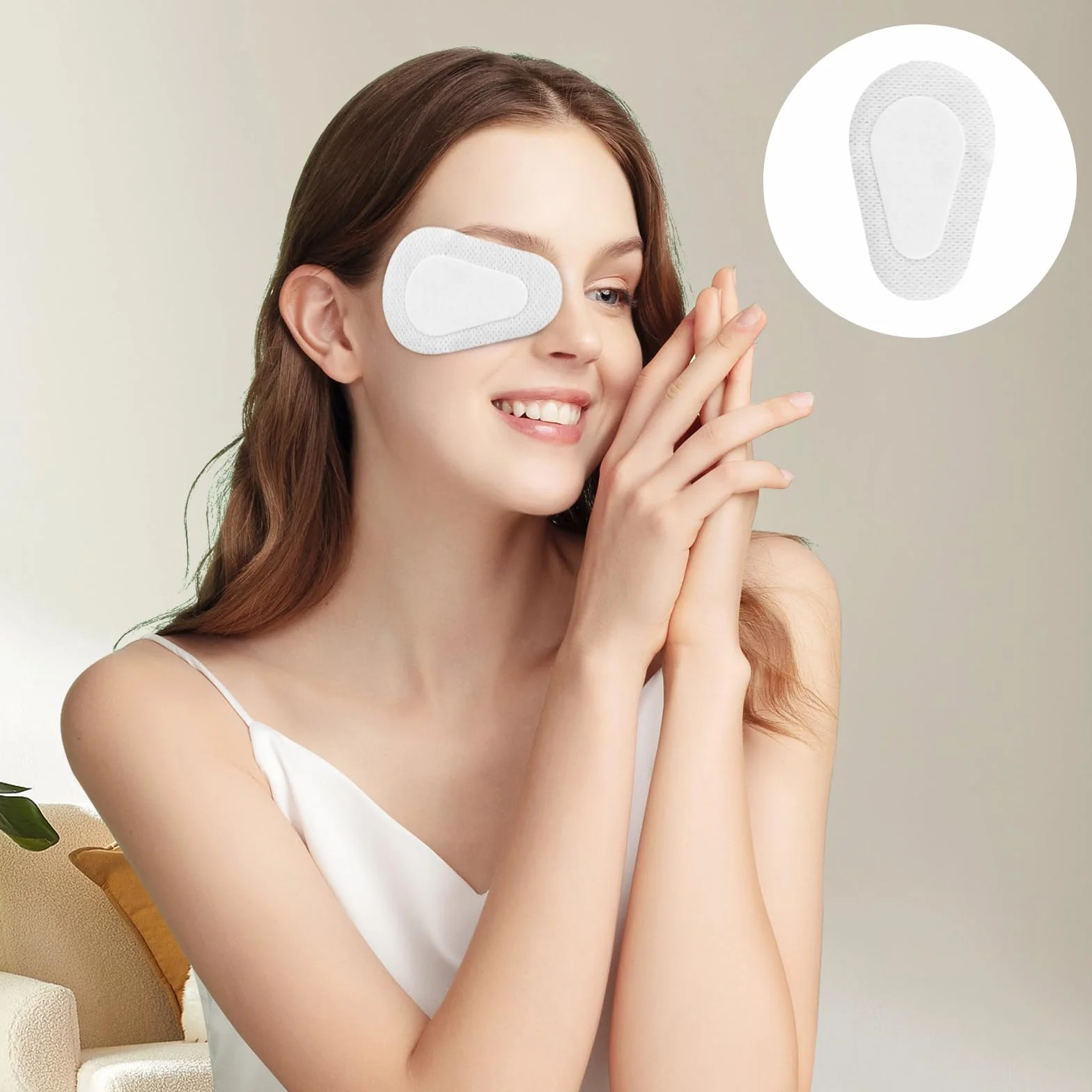 Pansements Oculaires Non Tissés 30 Pièces, Eye Patchs Jetables pour Amblyopie, Œil Paresseux