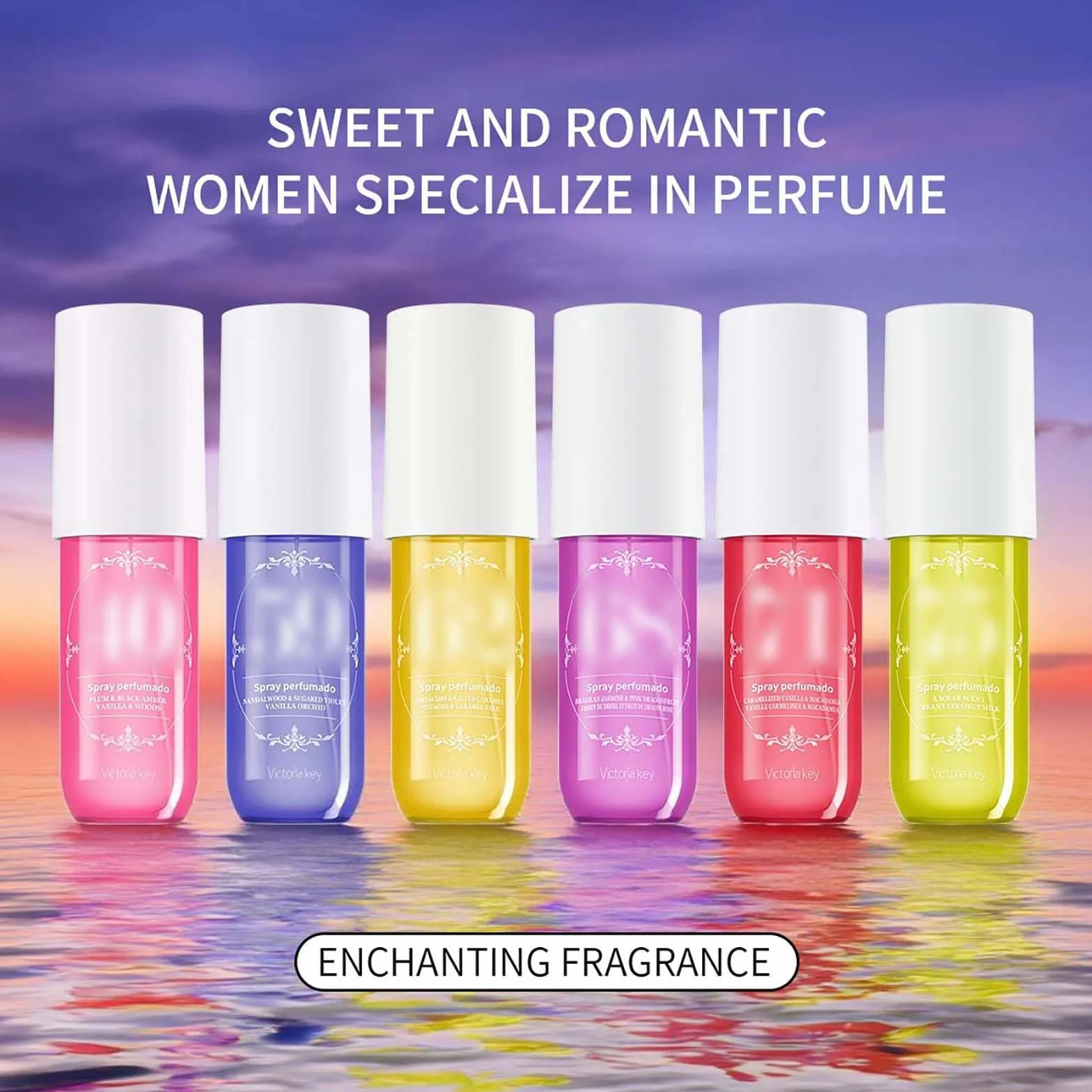 Parfum pour femme - 90 ml - Brume fruitée pour le corps - Spray longue durée - Hydratant