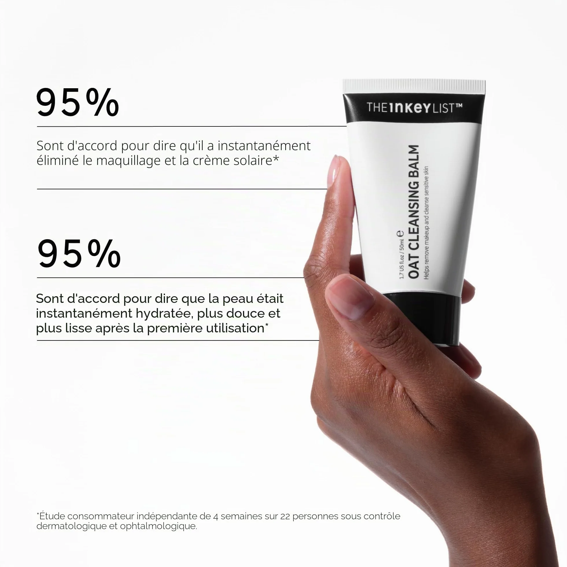 The INKEY List Oat Cleansing Balm 50 ml pour nettoyer la peau sensible