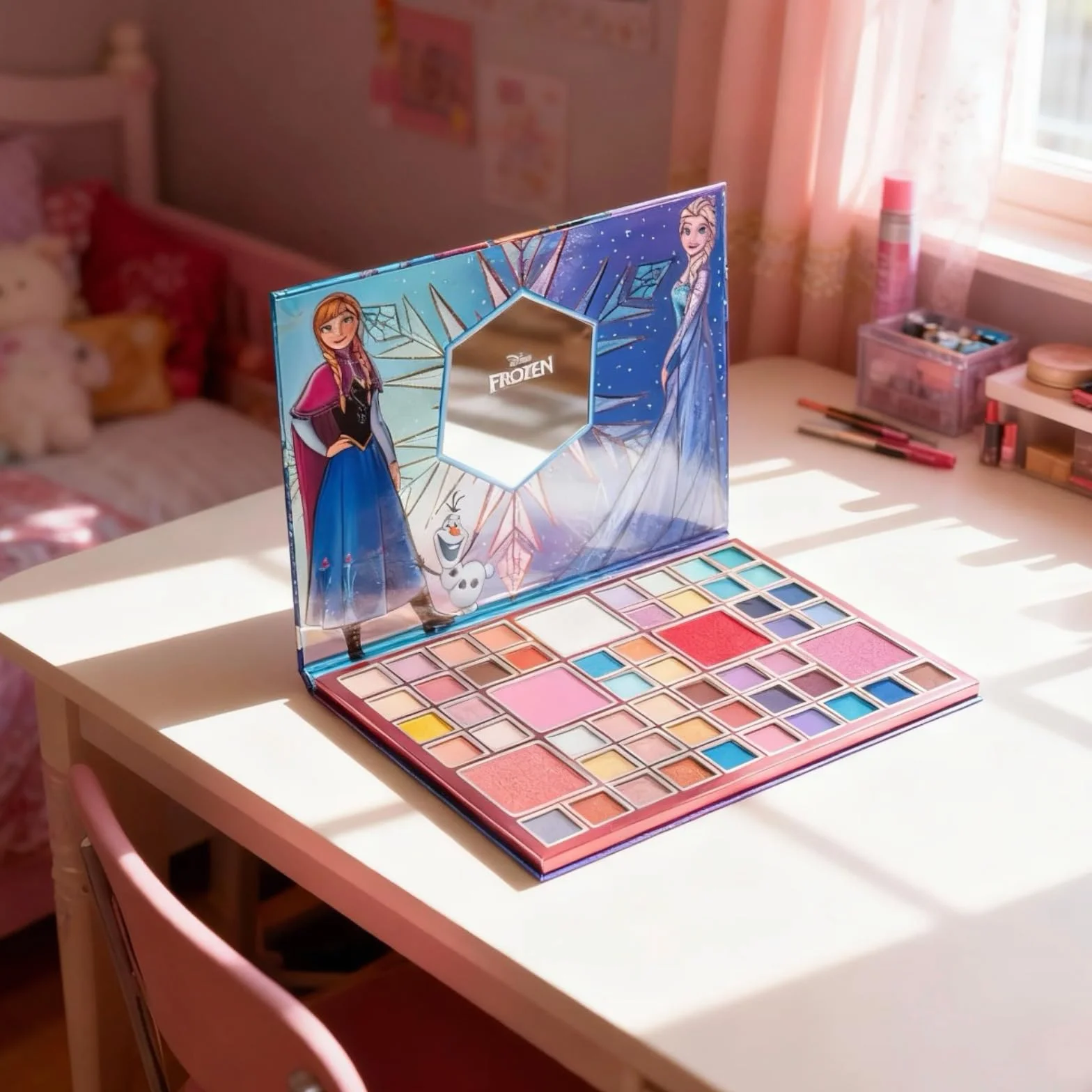 Disney Frozen Palette Ombres à Paupières 55 Couleurs Miroir