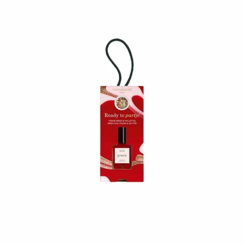 MANUCURIST Coffret Green Red Velvet & Paillettes