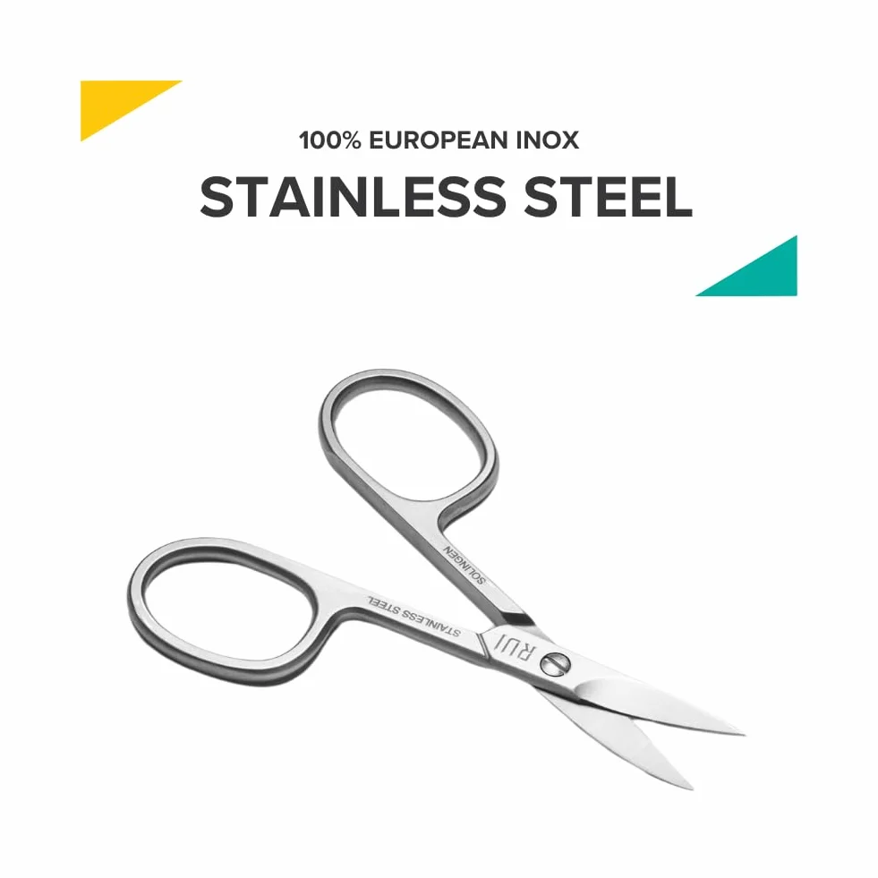 Rui Smiths Ciseaux à ongles professionnels en acier inoxydable avec micro-dentelé et antidérapant