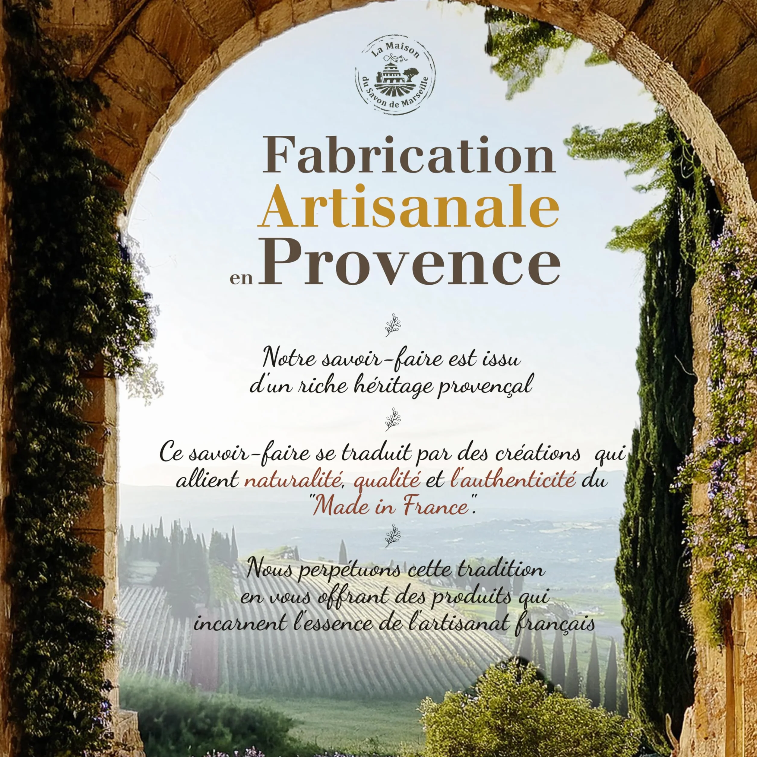 Savon Solide au Monoï Beurre de Karité Bio 97% Ingrédients Naturels Fabriqué en Provence Main Corps Hydratant 3x125g