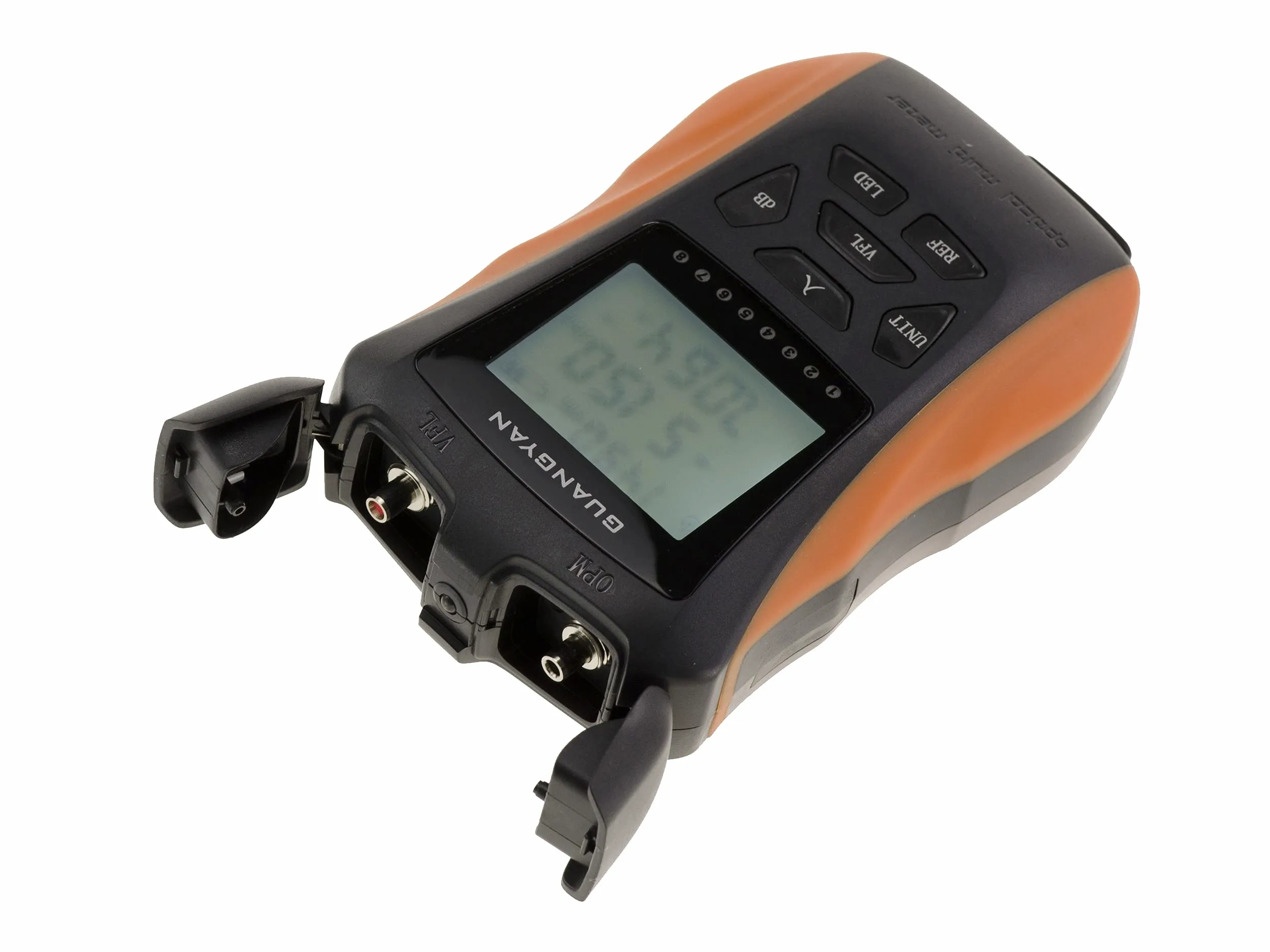KALEA-INFORMATIQUE Testeur fibre optique Power Meter et VFL | Testeur fibre optique avec Power Meter, VFL et test Ethernet RJ45, écran LCD et batterie rechargeable.