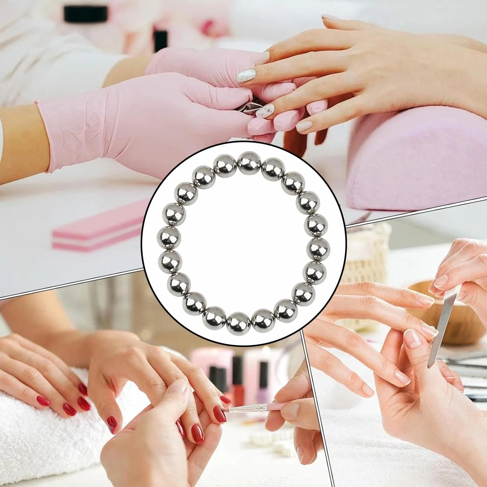 Aimant à ongles magnétique 5 mm, outil multifonction gel pour manucure art, perles polonaises design balle
