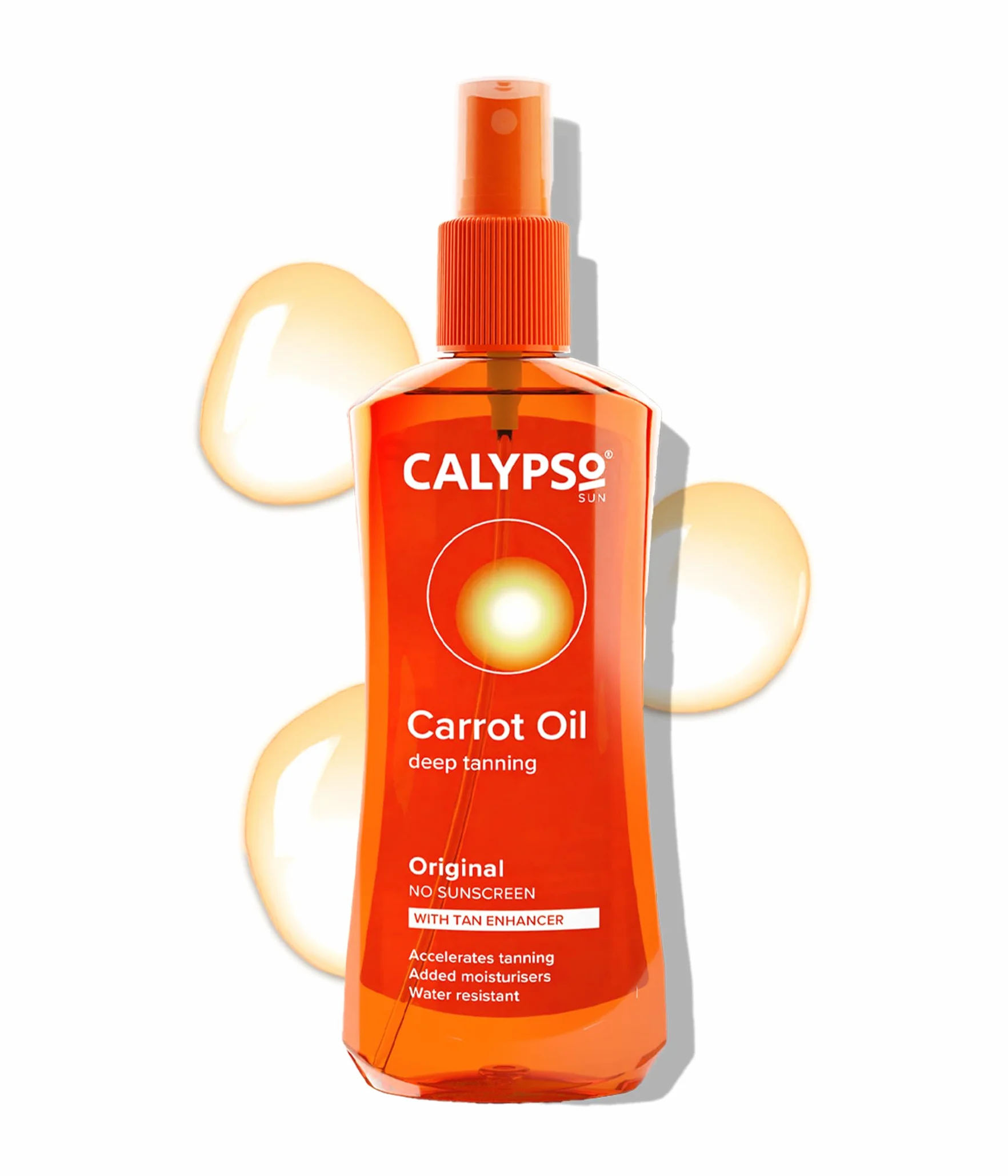 Calypso Huile de carotte originale Sans SPF Accélère le bronzage 200 ml