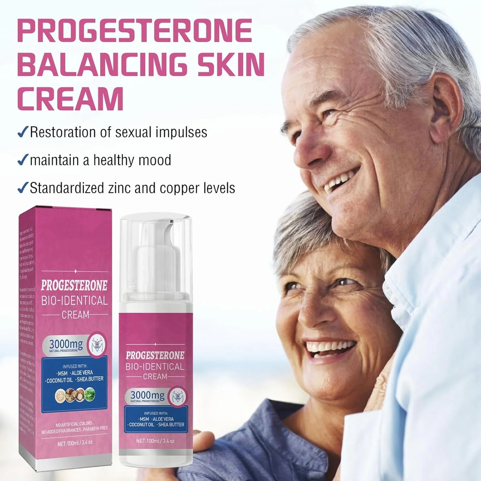 Crème pour Soulager la Ménopause, Soin Féminin, Équilibre Hormonal et Progestérone