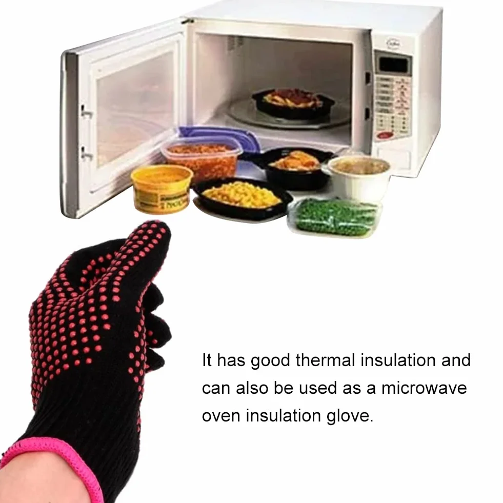 Gants de Coiffure Professionnels Thermiques pour Salon, Fer à Friser et Lisser