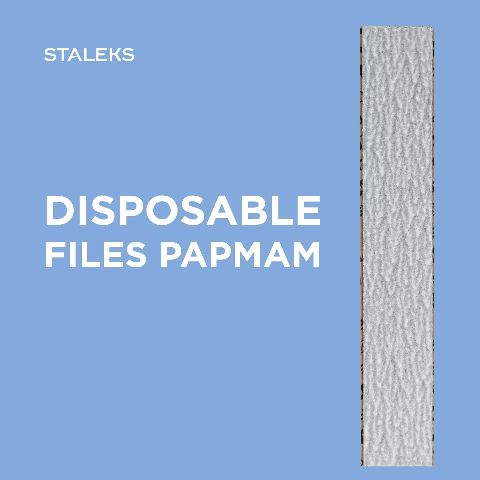 STALEKS Pro Lot de 50 limes jetables Papier écologique Grain 180
