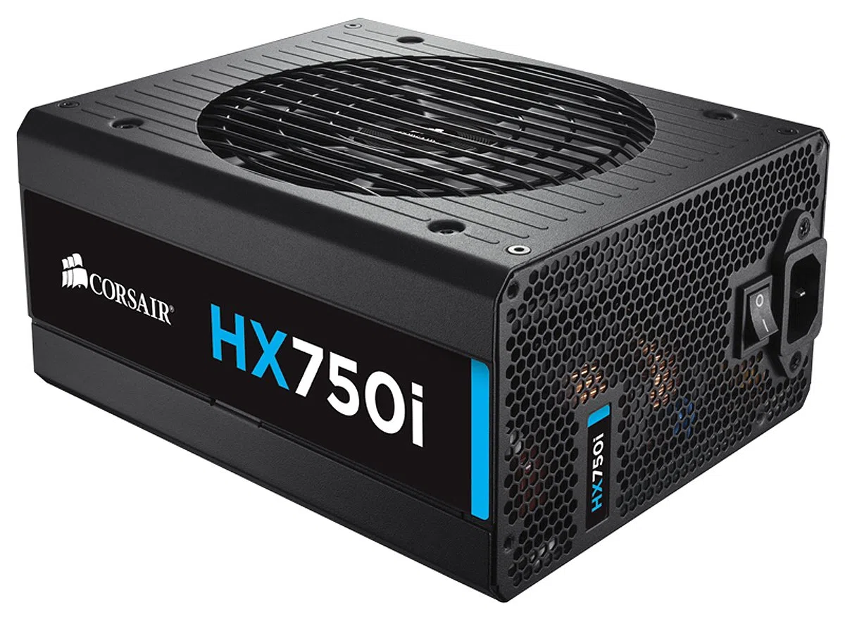 Corsair HX750i Alimentation PC (Modulaire Complet, 80 PLUS Platinum, 750 Watt, EU)