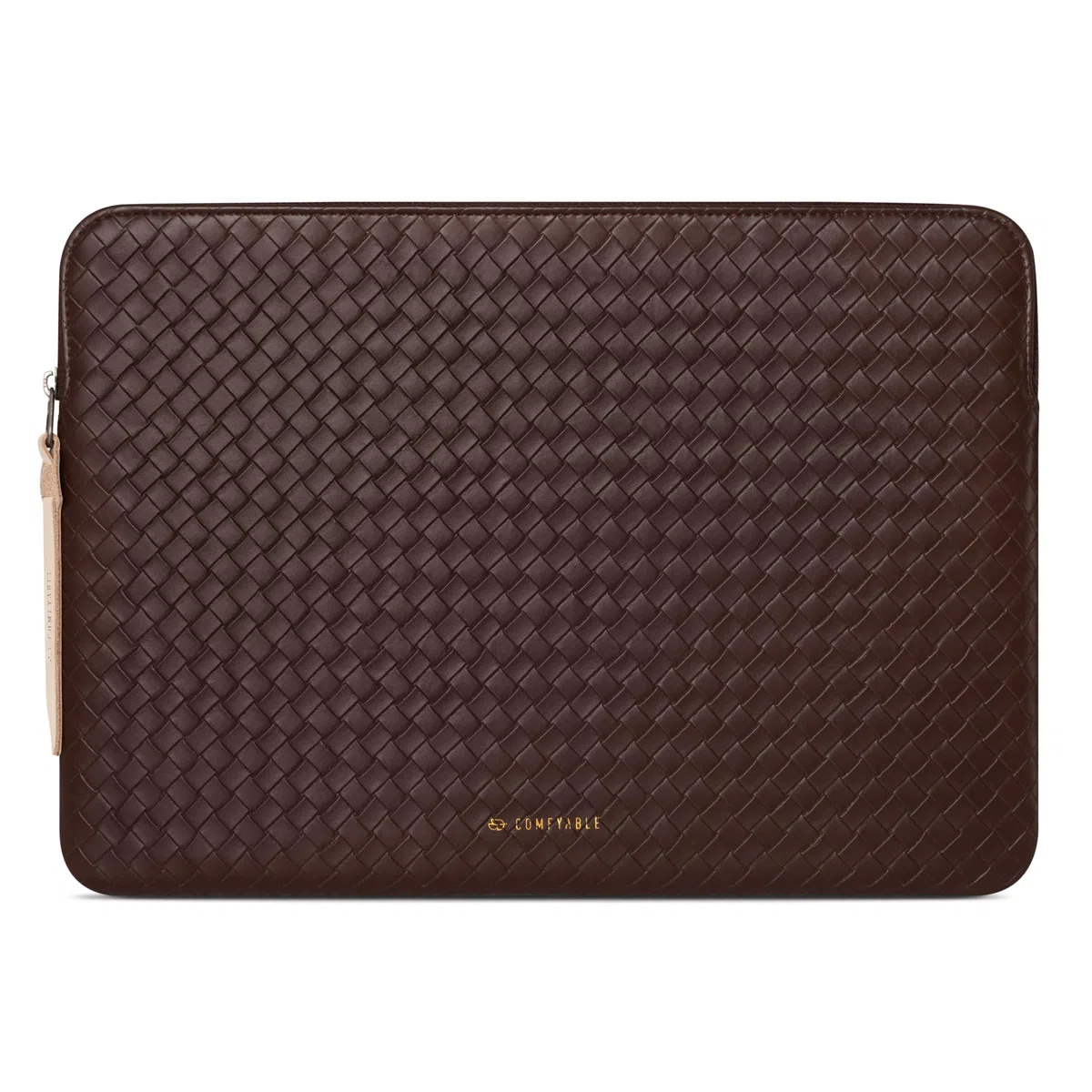 Comfyable Housse tissée pour ordinateur portable compatible avec MacBook Air 13" M5 M4 M3 M2, MacBook Pro/Neo 13", étui de voyage en similicuir pour homme et femme, marron moka