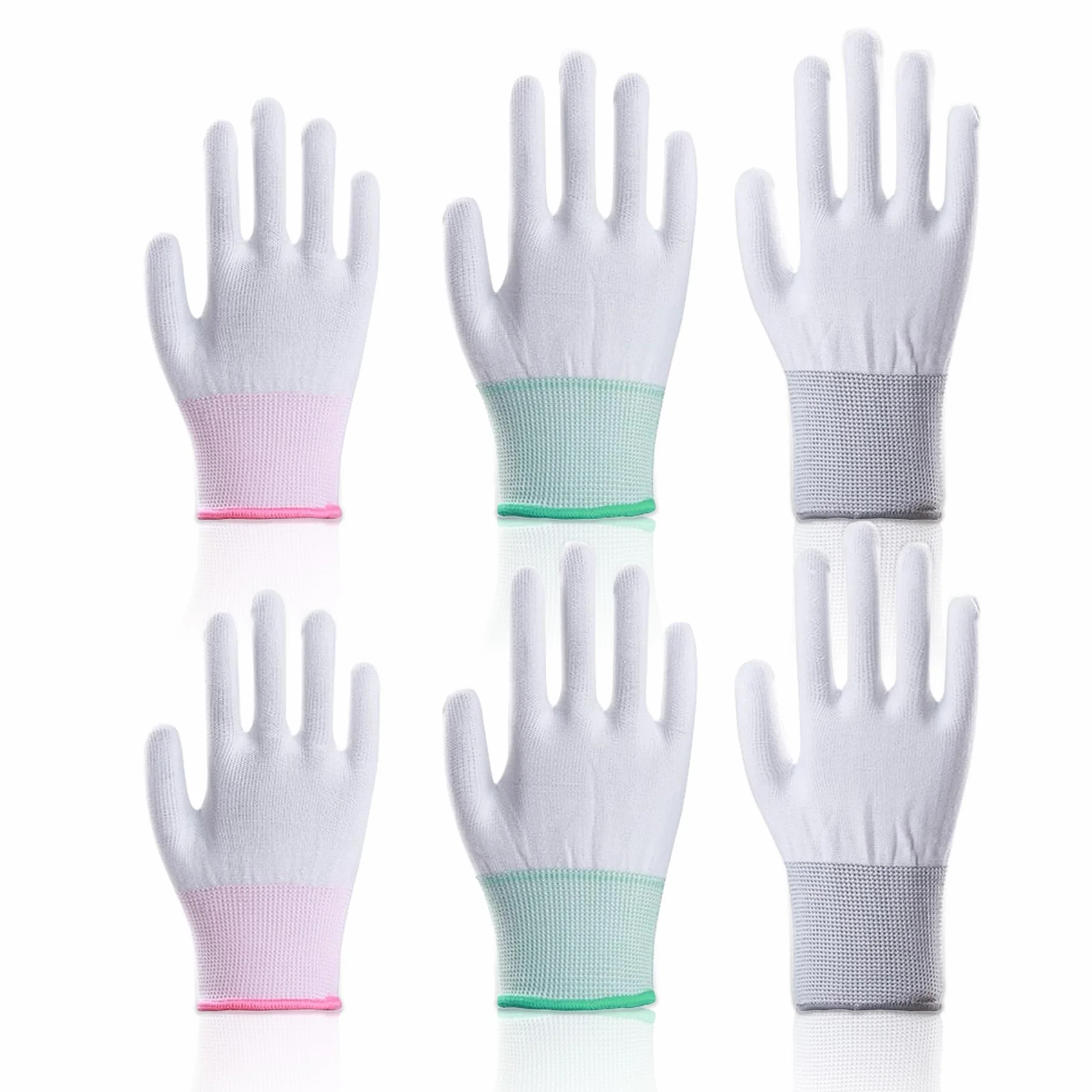 Lot de 2 paires gants résistants chaleur coiffure protection blocage bouclage fer plat baguette rose vert