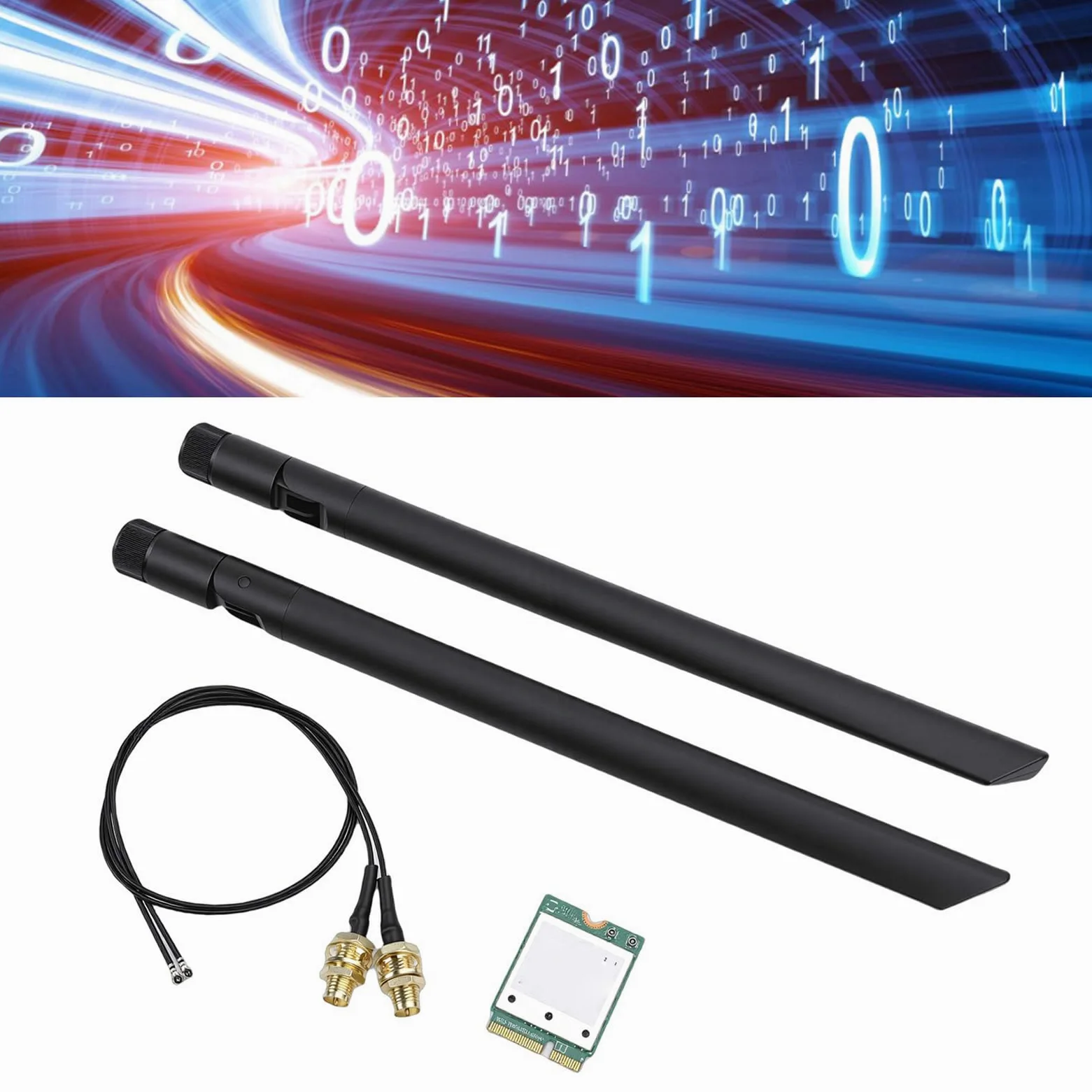 Carte Réseau QCNCM865 WiFi 7 PCIe, Module Triple Bande 2,4 G/5 G/6 GHz 5,8 Gbit/s M.2 NGFF avec X Antennes, Technologie MLO pour 11 Ordinateurs Portables, PC